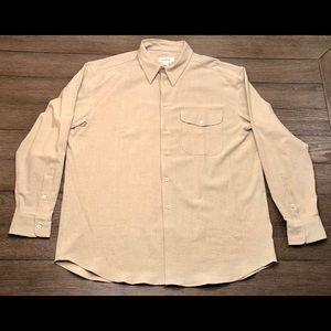 Ermenegildo Zegna Khaki Knit Long Sleeve Shirt
